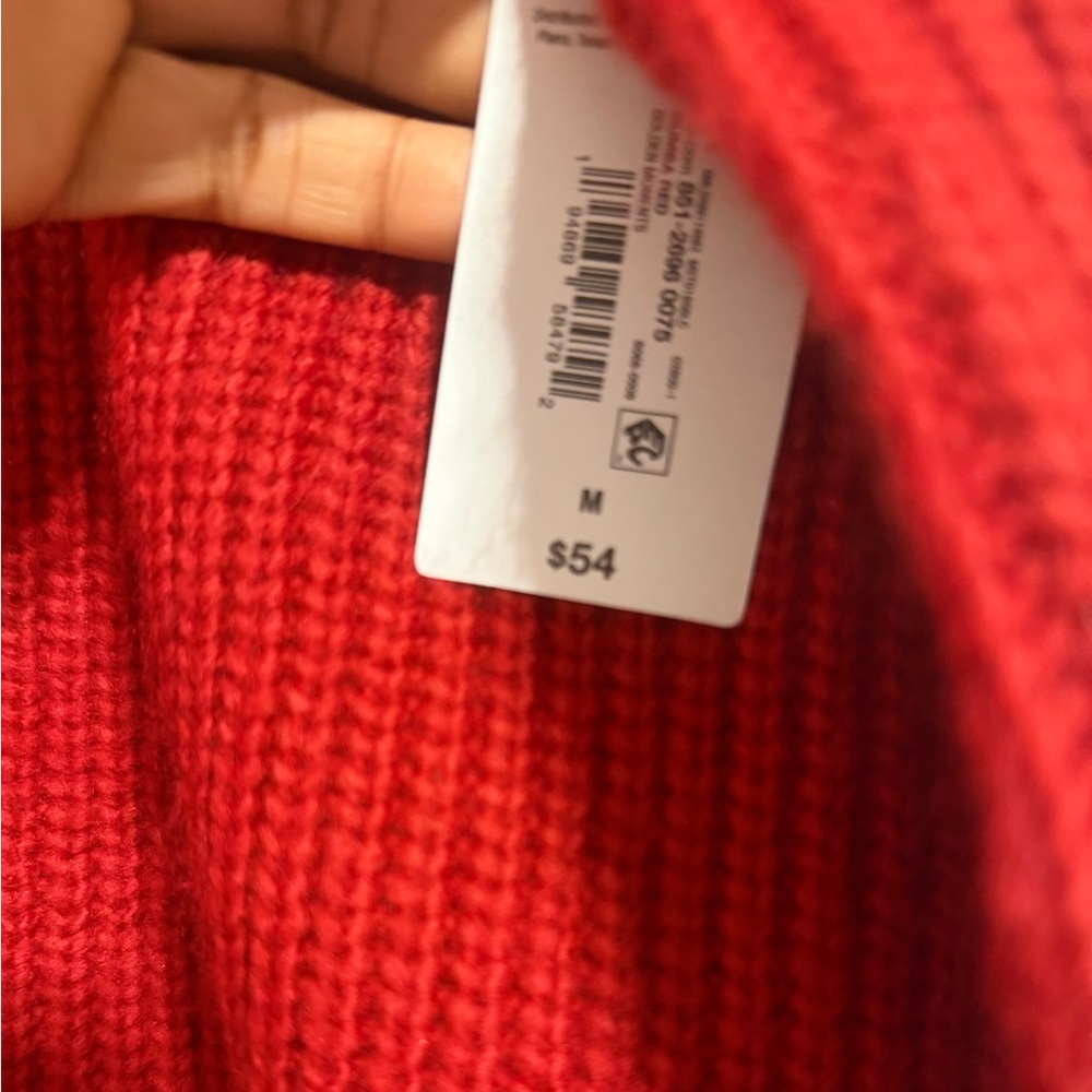 Liz Claiborne Women's Mock Neck Red Sweater - Picture 11 of 15